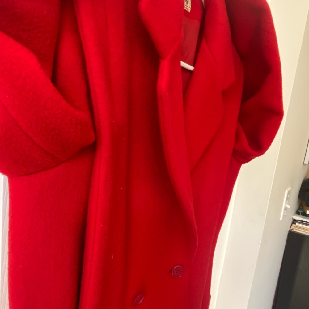 Red Wool Coat 🎈 - Picture 8 of 8